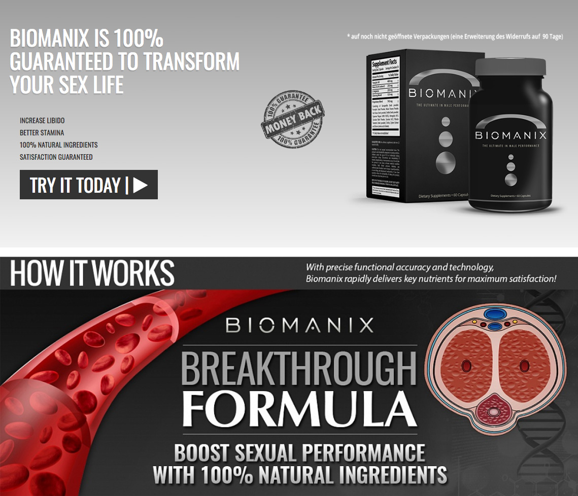 Biomanix, The Best Male Enhancement Pill - 60 Capsules