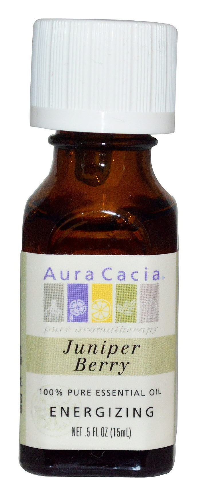 Aura Cacia, 100% Pure Essential Oil, Juniper Berry - 0.5 fl oz (15 ml)