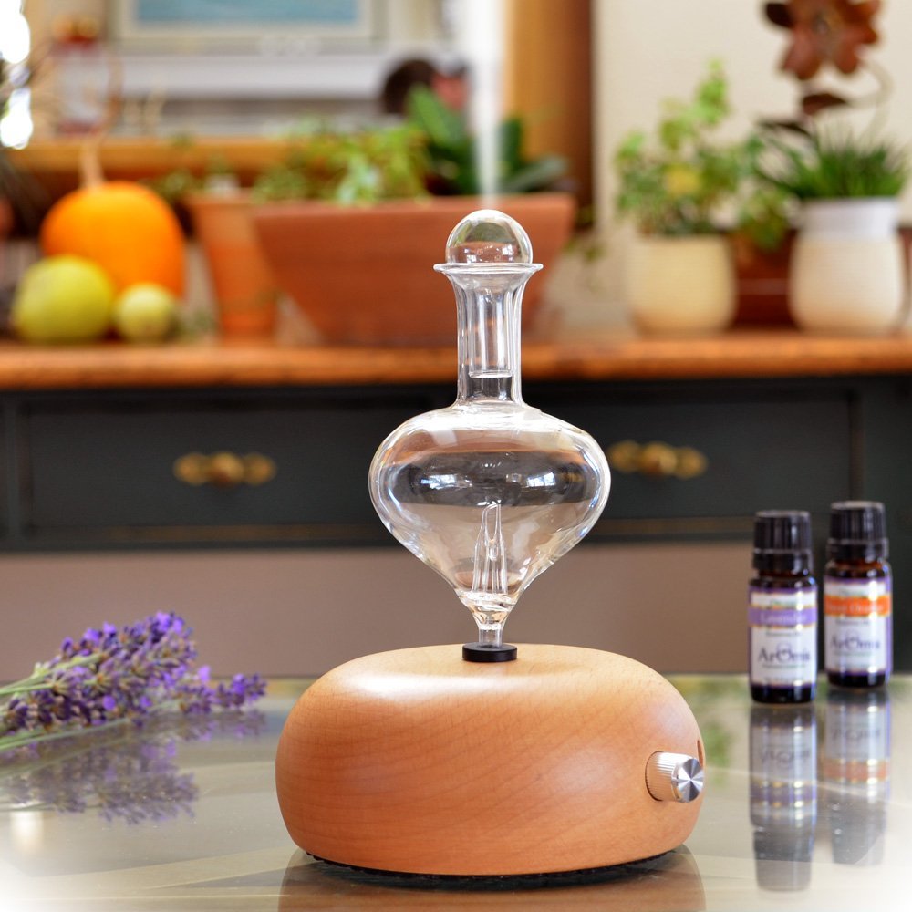 Aromis, Professional Grade Wood and Glass Aromatherapy Diffuser Orbis
