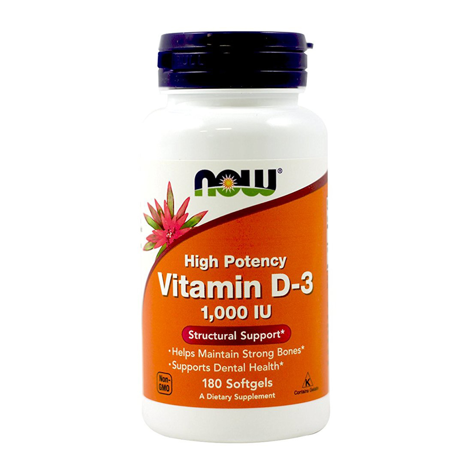 NOW Foods, Vitamin D3, 5000 IU - 120 Softgels
