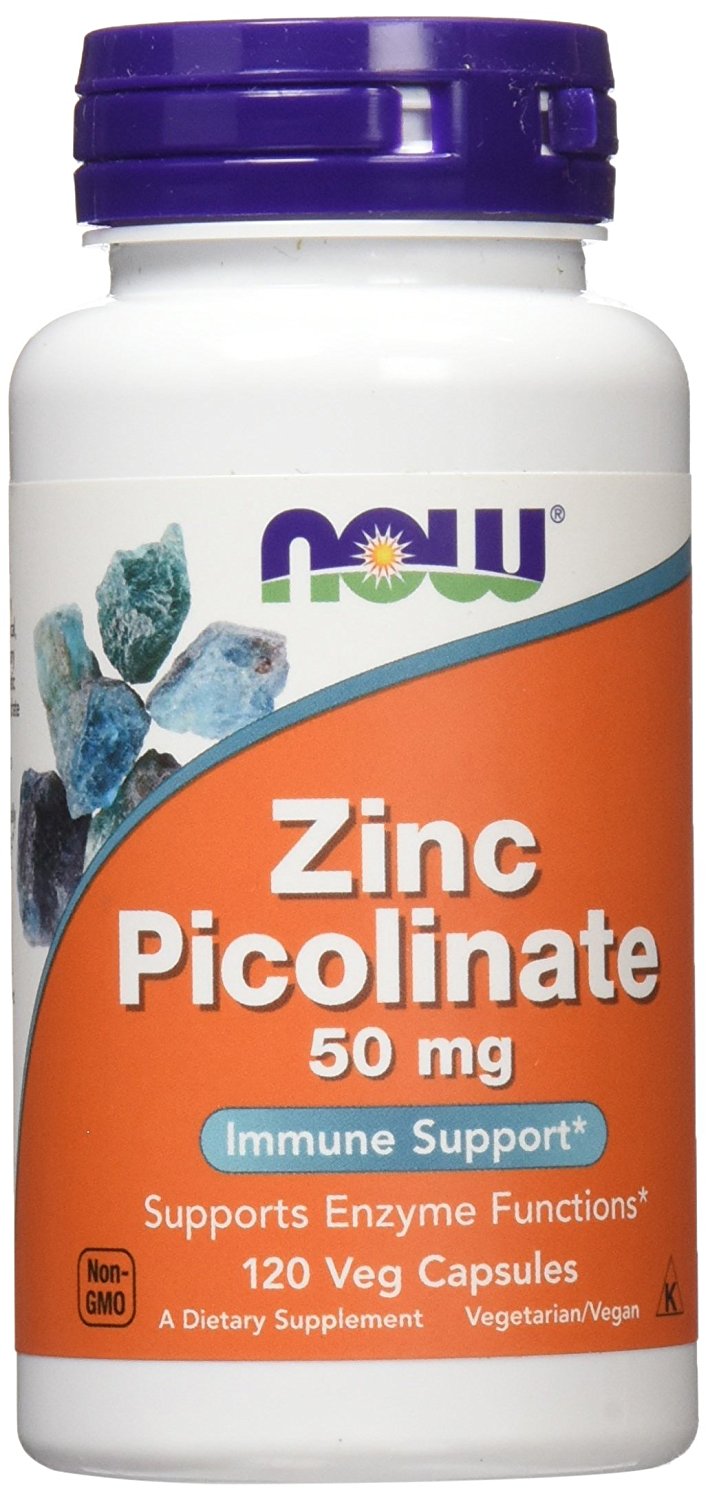Now Foods, Zinc Picolinate, 50 mg - 120 Veg Capsules