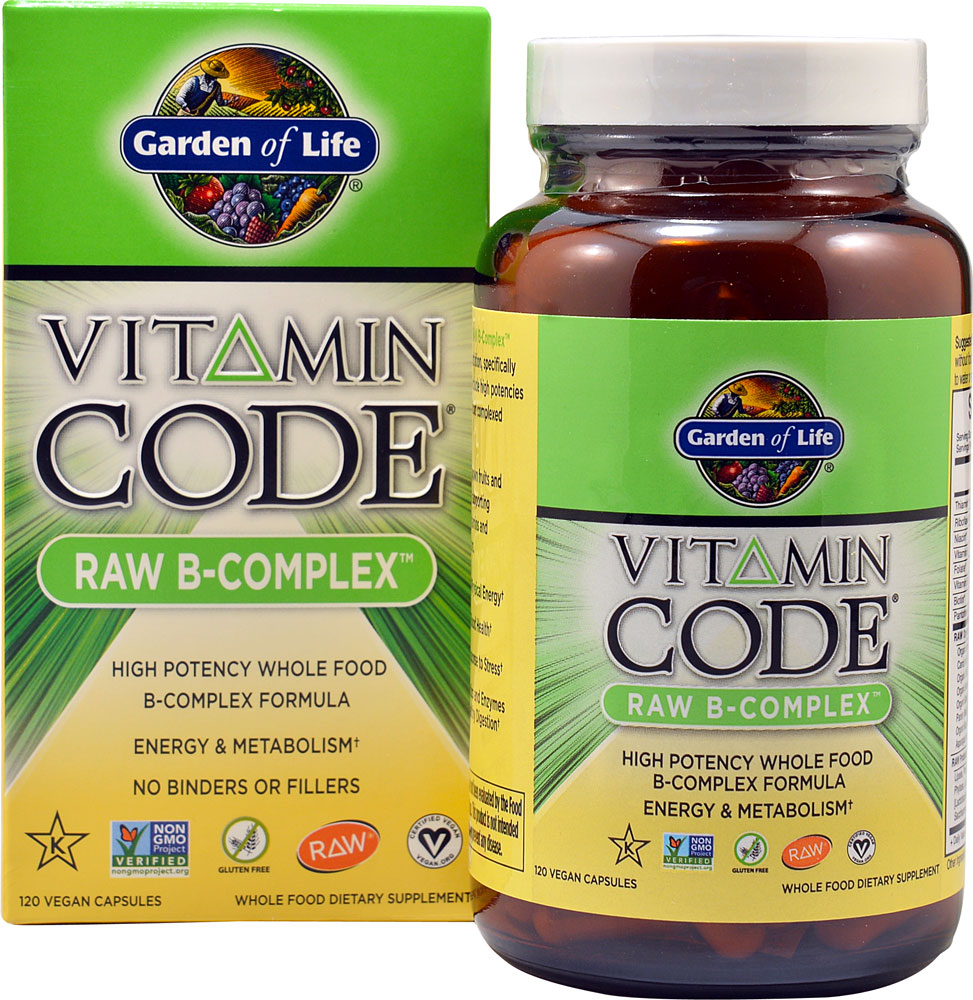 Garden of Life, Vitamin Code, Raw B-Complex - 120 Vegan Caps