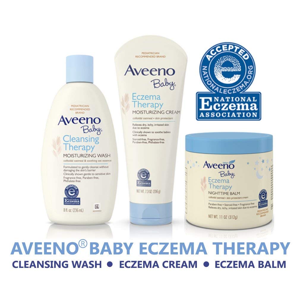 Aveeno, Baby, Eczema Therapy, Soothing Bath Treatment, Fragrance Free ...